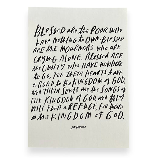 Kingdom of God Lyric Print