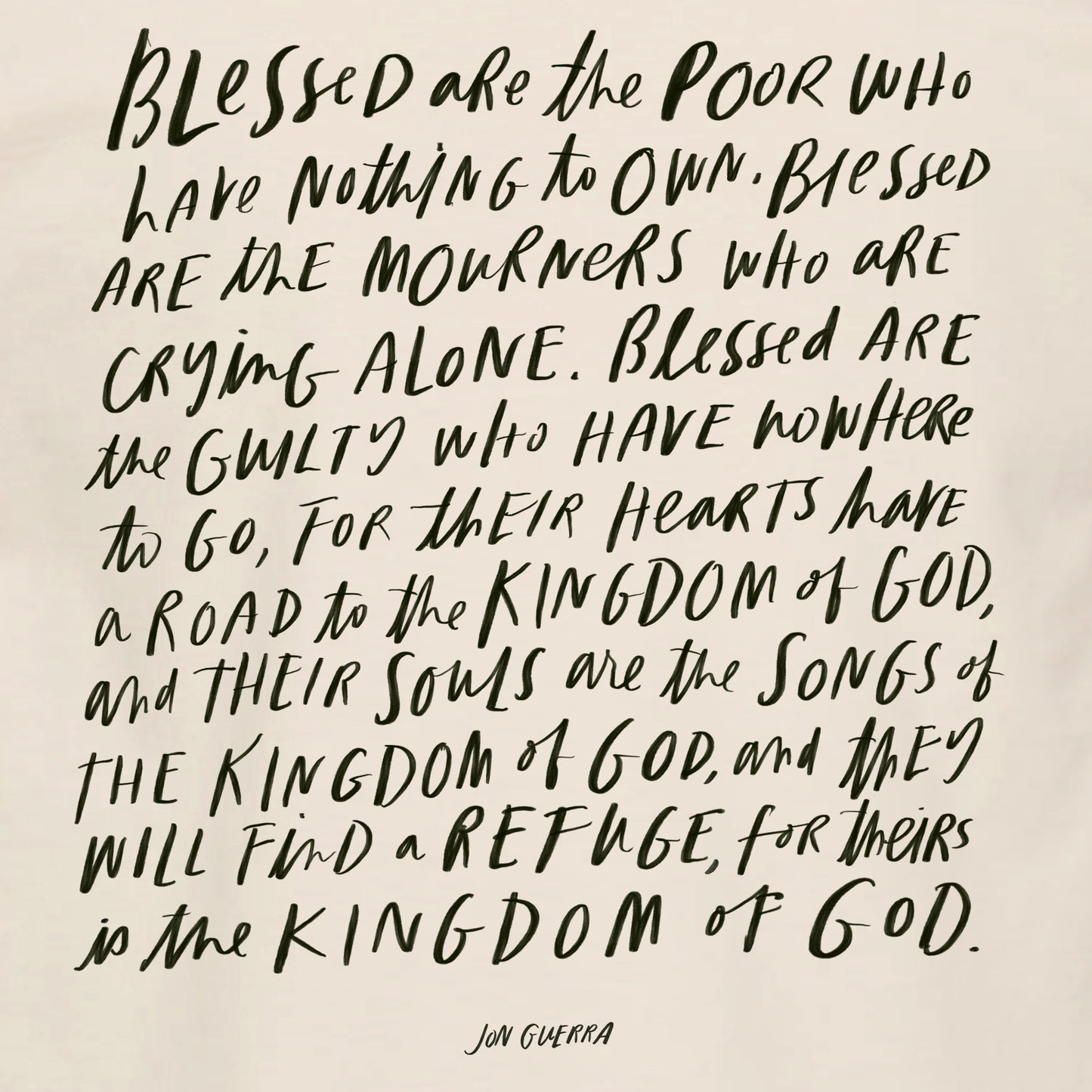 Kingdom of God Lyric Pullover (Hand-Lettered)