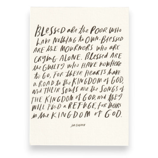 "Kingdom of God" Lyric Print 5x7
