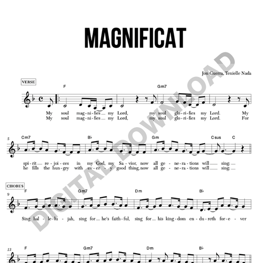 Magnificat - Chord Chart/Lead Sheet